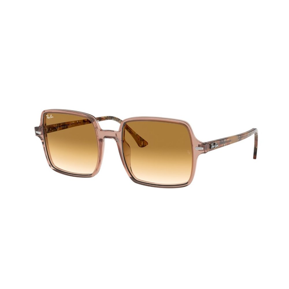 LIKE NEW | Ray Ban RB1973 Square II Sunglasses - Transparent Brown